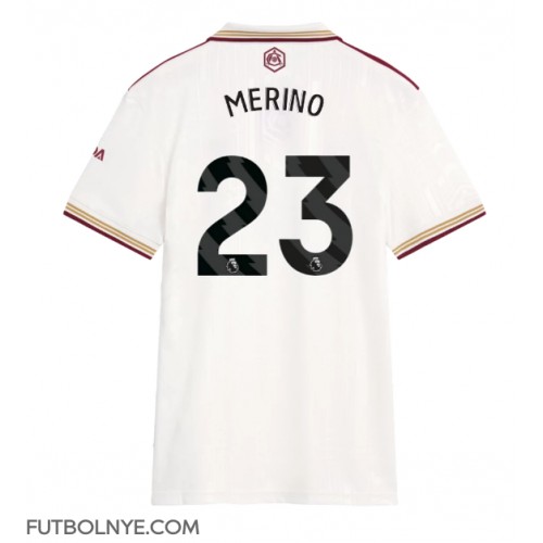 Camiseta Arsenal Mikel Merino #23 Tercera Equipación para mujer 2025-26 manga corta
